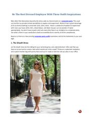 Be The Best Dressed Employee With These Outfit Inspirations.pdf
