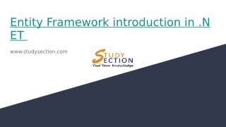 Entity Framework introduction in .NET.pptx
